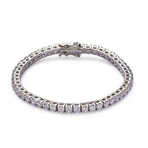 Dorsey Kate Tennis Bracelet 3mm White Sapphire Silver Lab Grown